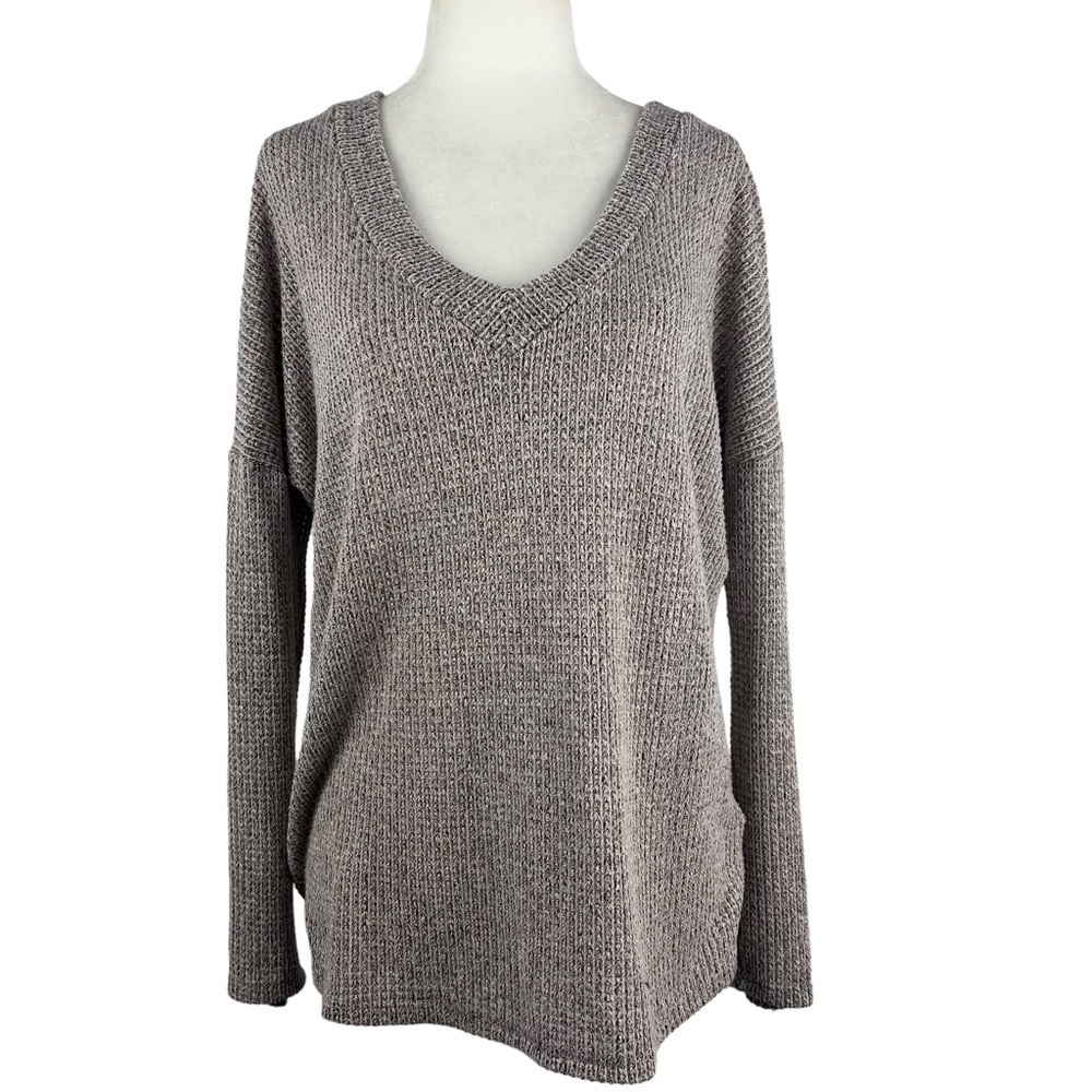𝅺ginger G OVERSIZED LONG‎ SLEEVE V-NECK BACK.